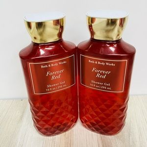 BATH & BODYWORKS-BRAND NEW 2 Pack: Forever Red Shower Gel